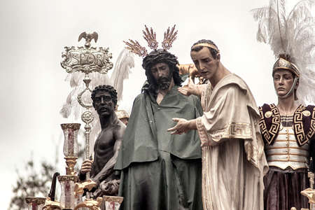 Mystery of the Brotherhood of St. Benedict, Holy Week in Sevilleのeditorial素材