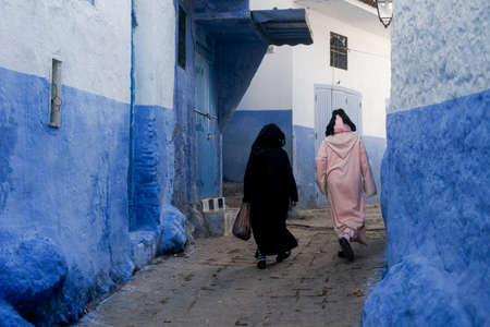beautiful cities of Morocco, Chefchaouenの写真素材