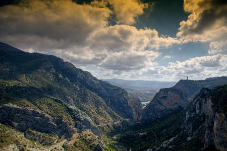 Natural site of the Los Gaitanes in Ardales, Andaluciaの写真素材