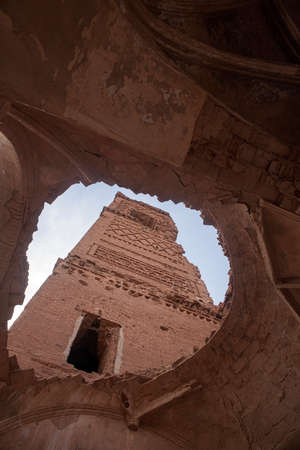 Abandoned city of Belchite after the bombings of the Spanish Civil Warのeditorial素材