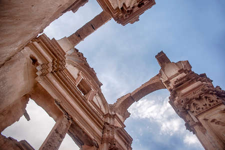 Abandoned city of Belchite after the bombings of the Spanish Civil Warのeditorial素材