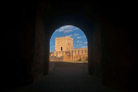 Castles of Andalusia, Fortress of Alcala de Guadaira in Sevilleの写真素材