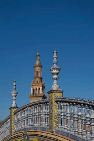 Monumental Plaza de Espa of the city of Seville