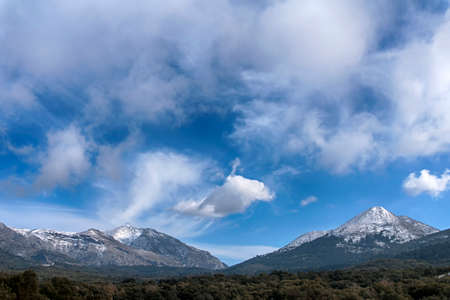 Beautiful natural park of the Sierra de las Nieves in the province of Malaga, Andalusiaの写真素材