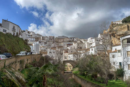 Towns of the province of C?diz in Andalusia, Setenilの写真素材