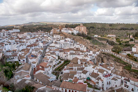 Towns of the province of C?diz in Andalusia, Setenilの写真素材
