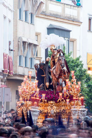 Holy Christ of the three falls of Triana, Holy Week in Sevilleのeditorial素材