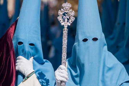 Holy Week in Seville Nazarenesのeditorial素材