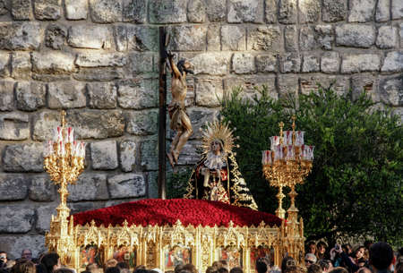 Brotherhood of Santa Cruz in the Holy Week in Seville