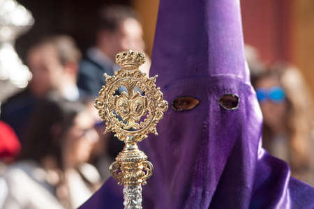 Holy Week in Seville Nazarenesのeditorial素材