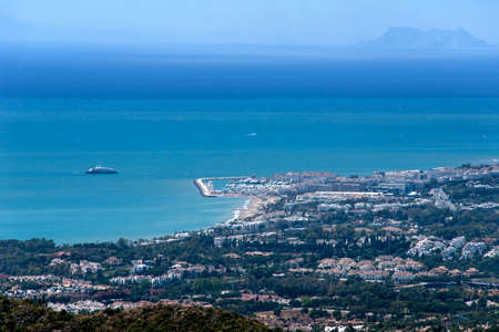 views of the municipality of Marbella on the Costa del Sol, Malagaの写真素材
