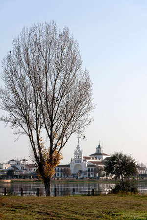 Hermitage of El Rocio in the province of Huelvaのeditorial素材