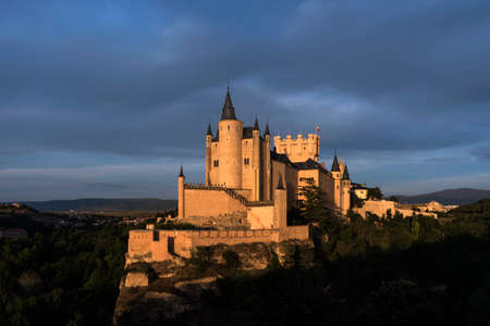 Monuments of the city of Segovia, the Real Alcazar, Spainの写真素材