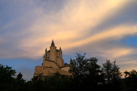 Monuments of the city of Segovia, the Real Alcazar, Spainの写真素材
