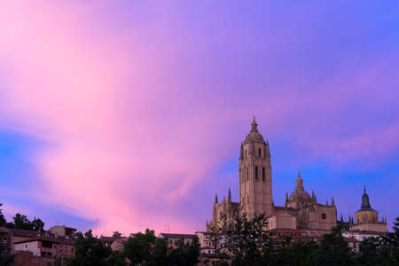 Santa Maria Cathedral in Segovia, Spainのeditorial素材