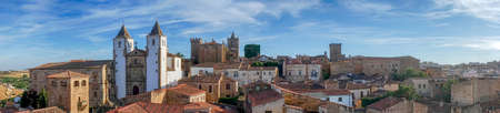 Medieval cities of Spain, Caceres in the autonomous community of Extremaduraの写真素材