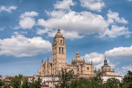 Santa Maria Cathedral in Segovia, Spainのeditorial素材