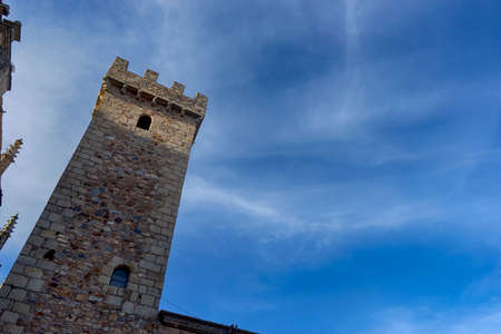 Medieval cities of Spain, Caceres in the autonomous community of Extremaduraの写真素材