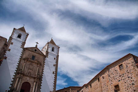 Beautiful medieval city of Caceres in Extremaduraの写真素材