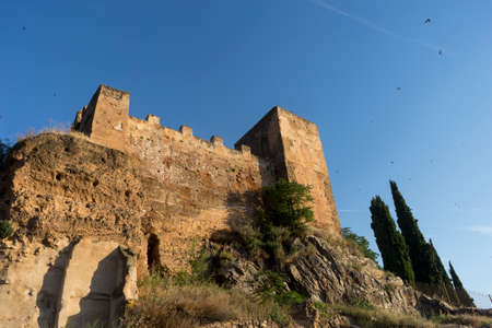 Ancient defensive wall of the city of Caceres, Spainの写真素材