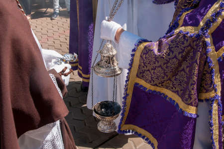 Holy Week in Seville, incenseのeditorial素材