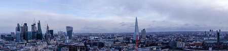 View of the financial area of ??the city of Londonの写真素材
