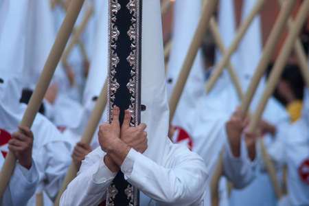 Brothers Nazarenes of Holy Week in Sevilleのeditorial素材