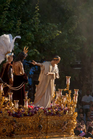 Step of mystery of the Brotherhood of St. Benedict, Holy Week in Seville