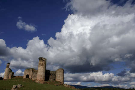 The Castle of the Towers of Monesterio in the province of Badajozのeditorial素材