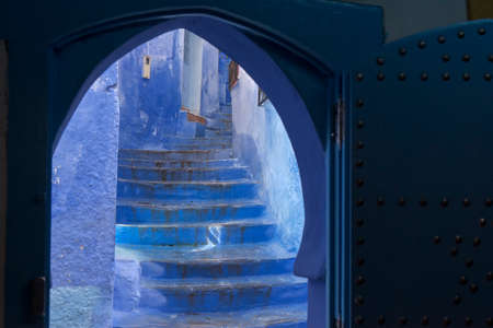 Corners of the beautiful city of Chefchaouen in the north of Morocco