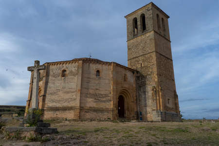 Templar church of Vera Cruz in the city of Segovia, Spainのeditorial素材