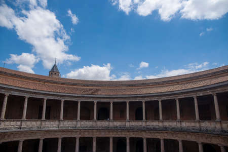Palace of Carlos V, Museum of the Alhambra in Granada, Andalusiaのeditorial素材
