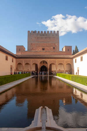 Beautiful monuments in Spain, the Alhambra in Granada