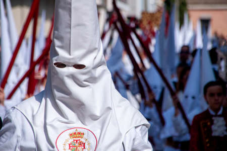 nazareno brothers of the holy week of Sevilleのeditorial素材