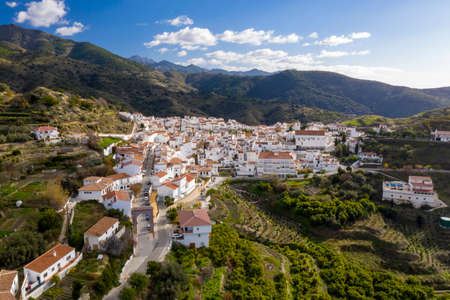 municipality of Sedella in the Axarquia region of Malaga, Andalusiaのeditorial素材