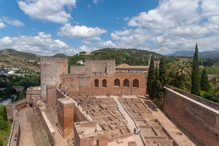 Alhambra of Granada, Spainのeditorial素材