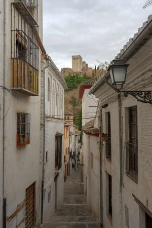 City of Granada, the Alhambraのeditorial素材