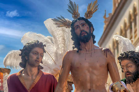 Holy Week of Seville, Brotherhood of Jesus stripped of his garmentsのeditorial素材