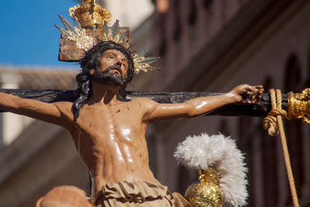 Christ of the Brotherhood of Exaltation, Holy Week of Sevilleのeditorial素材