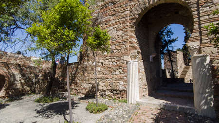 gardens of the old Nasrid citadel of Malaga, Andalusiaのeditorial素材
