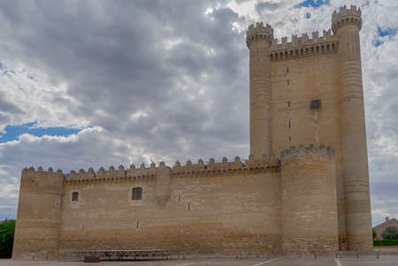castle of FuensaldaÃ±a in the province of Valladolid, Spainのeditorial素材