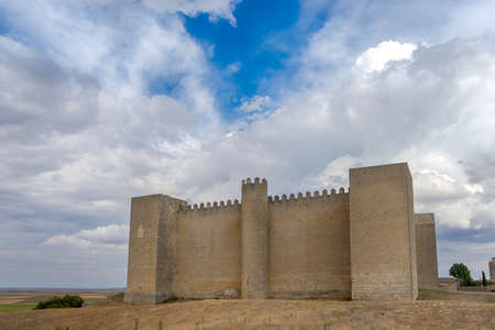 castle of montealegre de los campos in the province of castilla leon, spainのeditorial素材