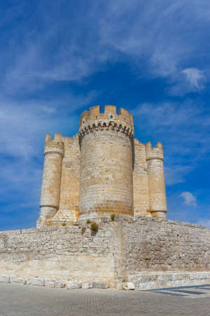 beautiful castle of PeÃ±afiel in the province of Valladolid, Spainのeditorial素材