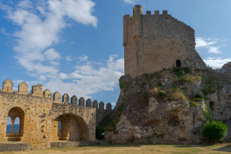beautiful castle in the municipality of Frias in the province of Burgos, Spain.のeditorial素材