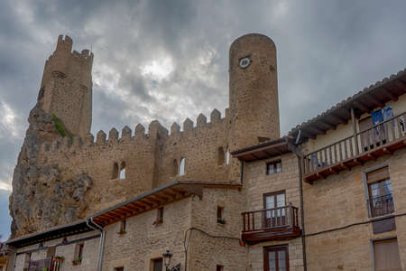 beautiful castle in the municipality of Frias in the province of Burgos, Spain.のeditorial素材