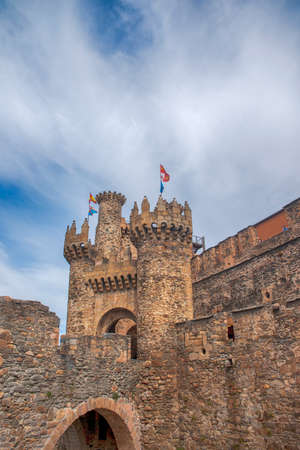 beautiful Templar castle in Ponferrada Spainのeditorial素材