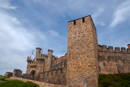 beautiful Templar castle in Ponferrada Spainのeditorial素材