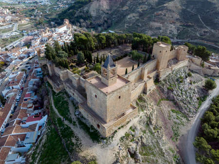 Beautiful citadel from the Muslim period in the town of Antequera, Malagaのeditorial素材