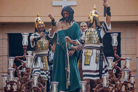 Jesus of Hope of the brotherhood of the miraculous, Holy Week of Sevilleのeditorial素材