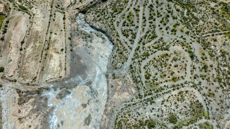 shapes and patterns of the desert from taverns as seen from the air